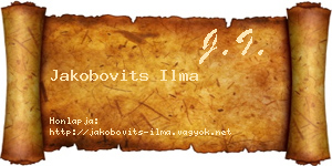 Jakobovits Ilma névjegykártya